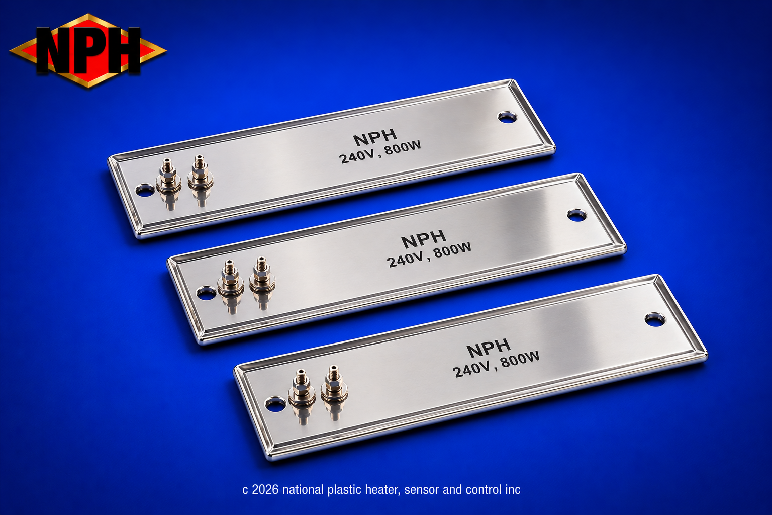 Mica Insulated Strip Heaters-Post Teminals